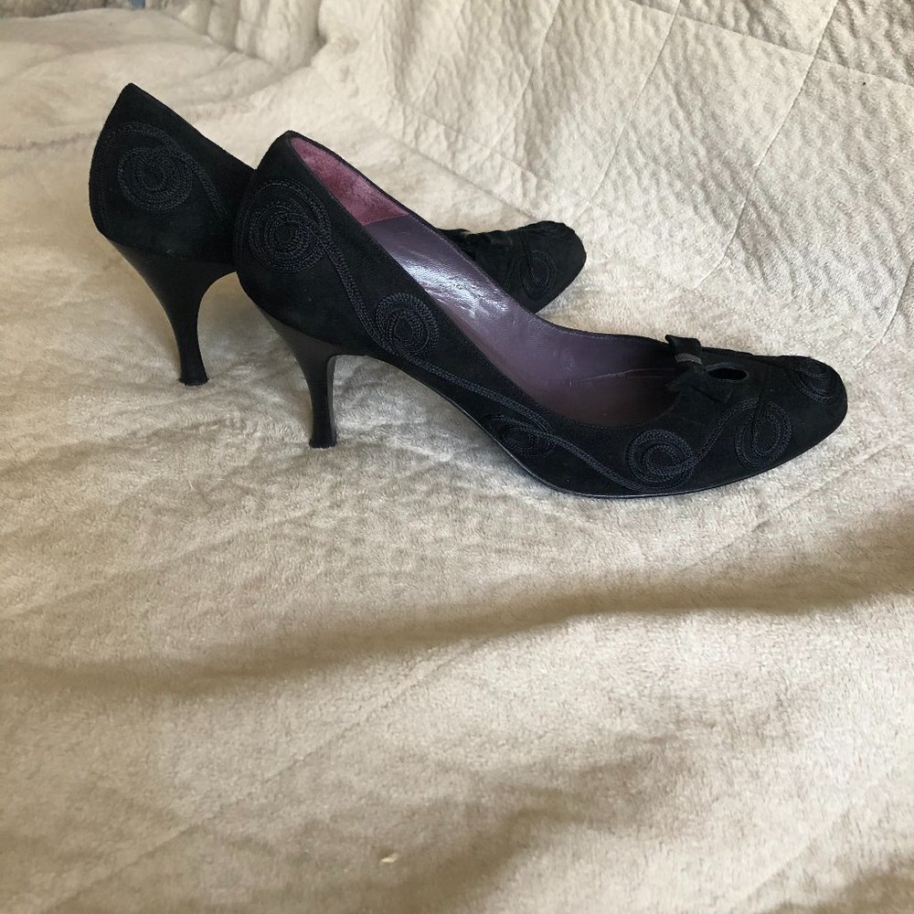 Italian suede heels